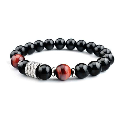 Black Obsidian Tiger's Eye Bracelet
