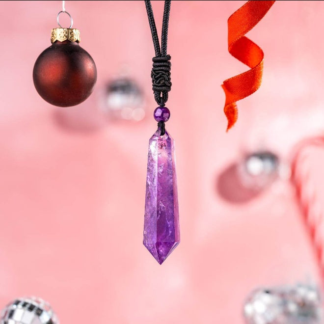 Amethyst Talisman Pendant Necklace