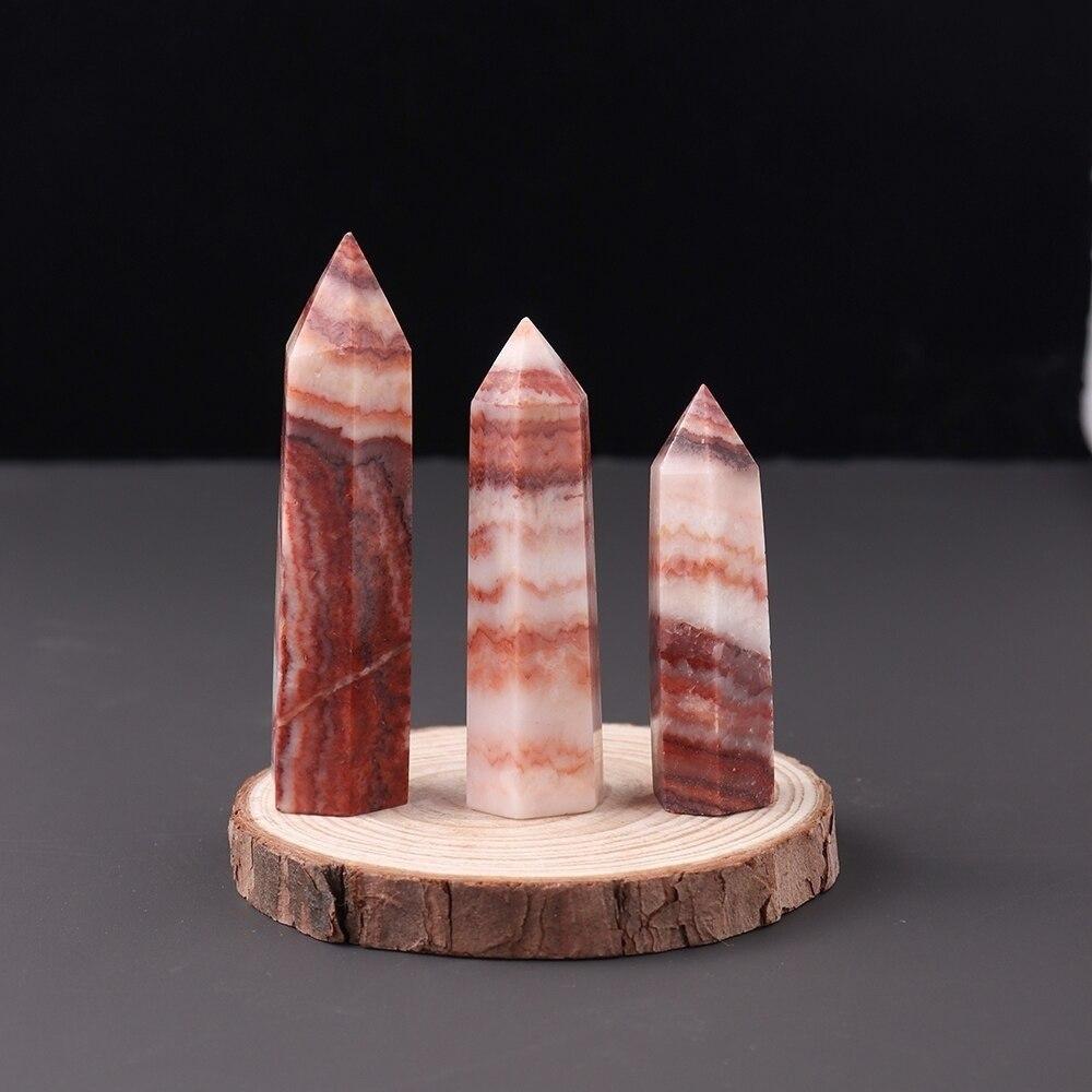 Pink Crystal Rhodochrosite Point by Worn Within