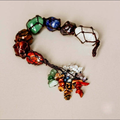 7 Chakra Gemstone Tassel