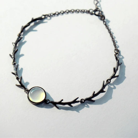 Moonstone Magical Forest Crystal Bracelet by Worn Within
