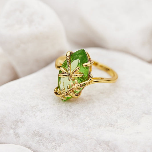 Dragonfly Gemstone Ring – For the Main Character in a Fairytale by Worn Within