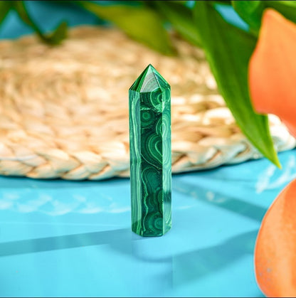 Malachite Phoenix Crystal Point