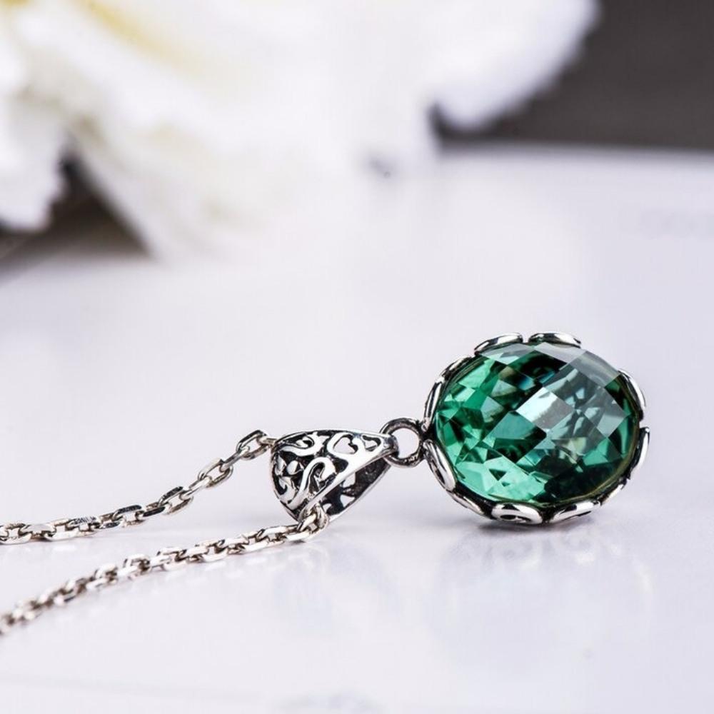 Enchanted Green Gem Necklace For a Touch Of Earthy Magic