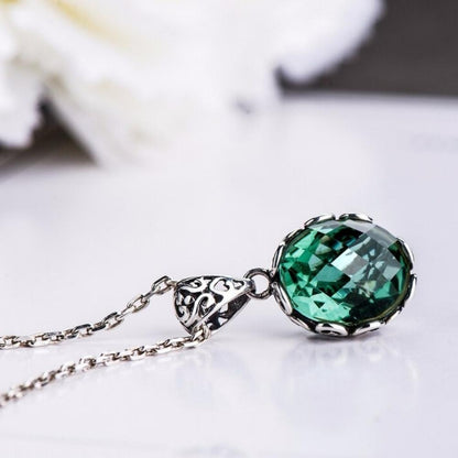 Enchanted Green Gem Necklace For a Touch Of Earthy Magic