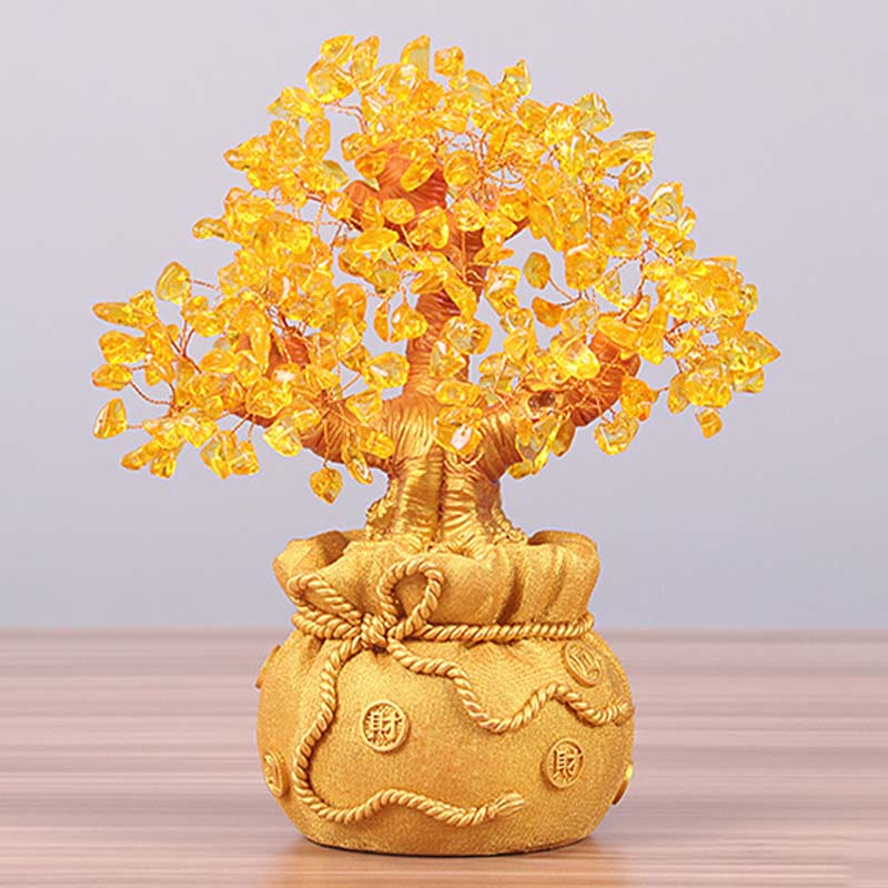 Citrine Money Tree Gemstone Decor
