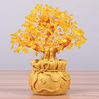 Citrine Money Tree Gemstone Decor