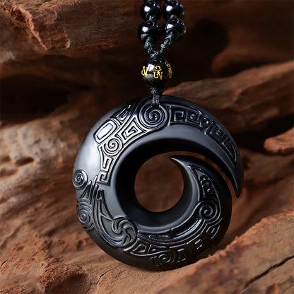 Black Obsidian Ice Obsidian Necklace