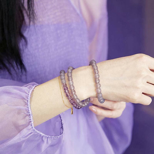 Amethyst Meditation Bead Bracelet