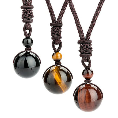Tibetan Tiger's Eye Necklace by Worn Within