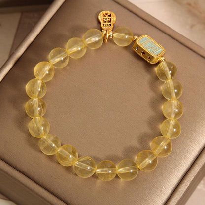 Citrine Five Scriptures Bracelet