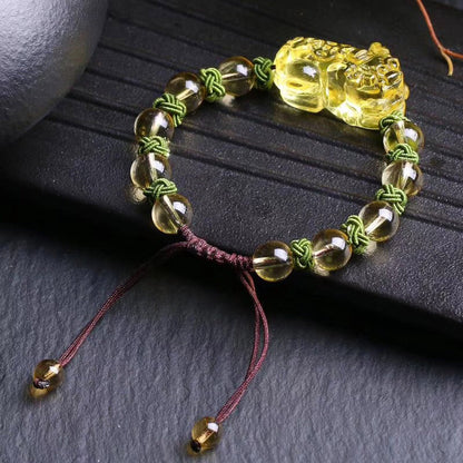 Citrine Pixiu 8–10mm Bracelet