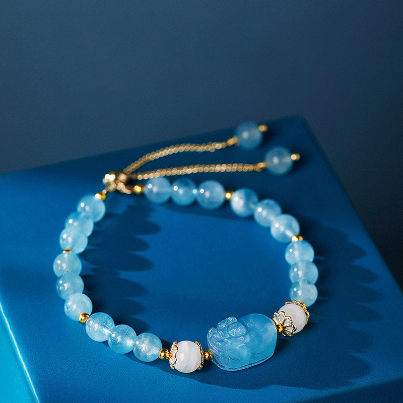 Mixed Crystal Pixiu Bracelet by Worn Within