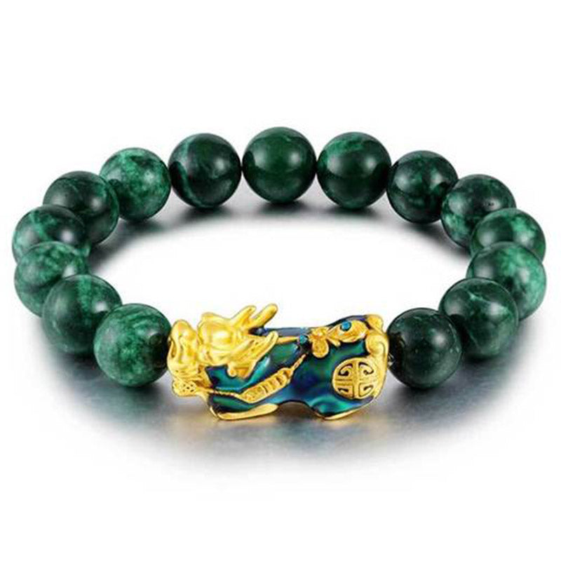 Cyan Jade Pixiu Bracelet