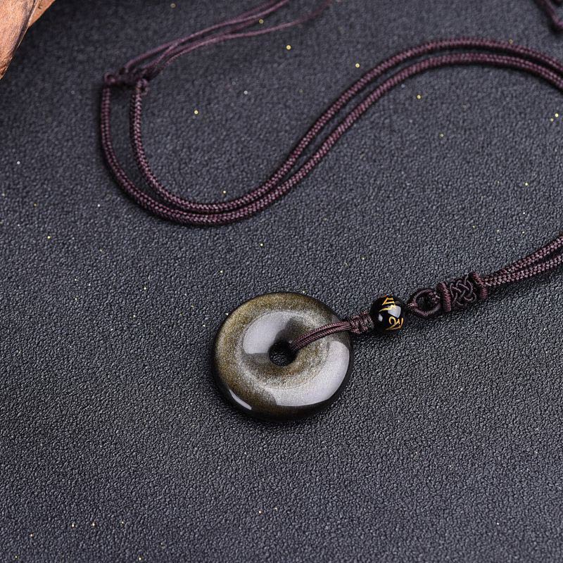 Tibetan Obsidian Necklace
