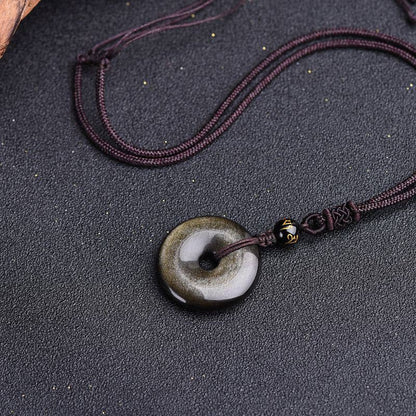 Tibetan Obsidian Necklace