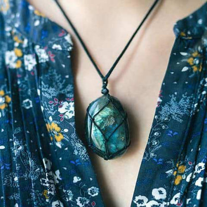 Dragon's Heart Labradorite Necklace