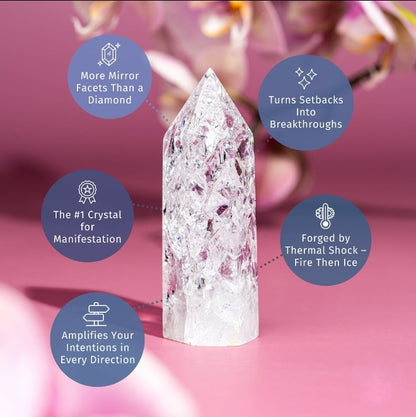 Ice Quartz Crystal Point