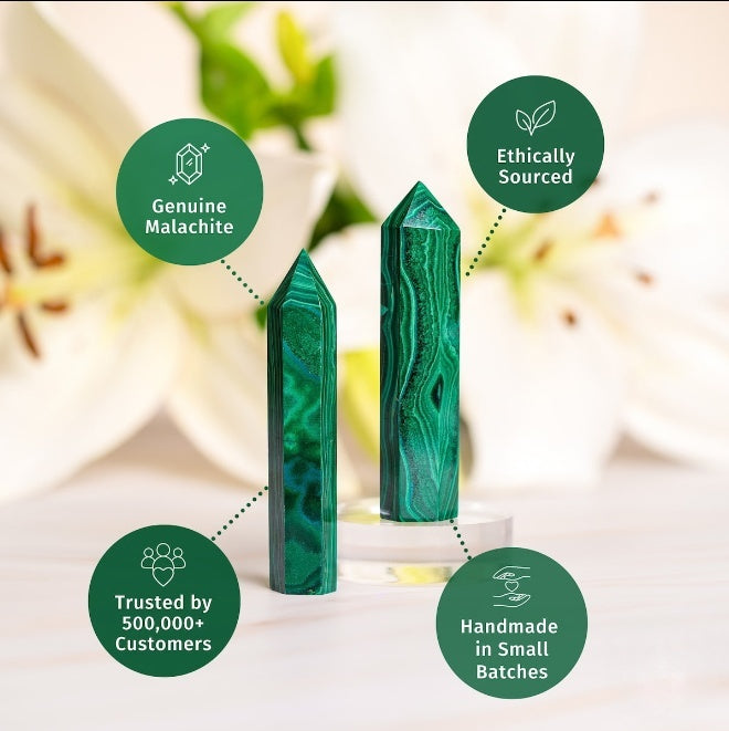 Malachite Phoenix Crystal Point