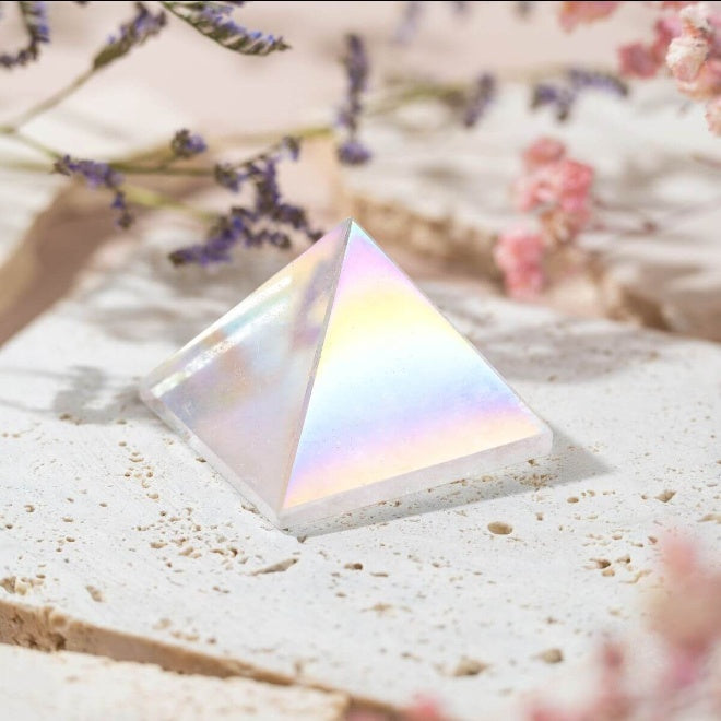 Aura Quartz Pyramid
