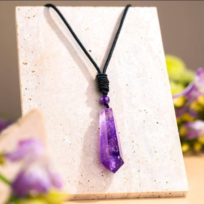 Amethyst Talisman Pendant Necklace