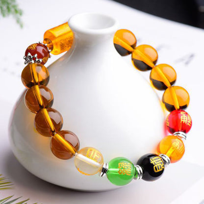 10–12mm Citrine Bead Bracelet