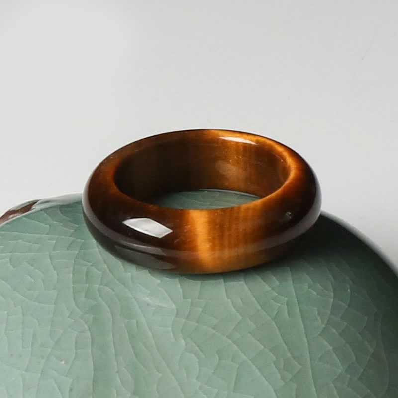 Tiger's Eye Stone Ring