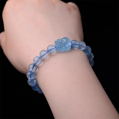 Aquamarine Pixiu Bracelet