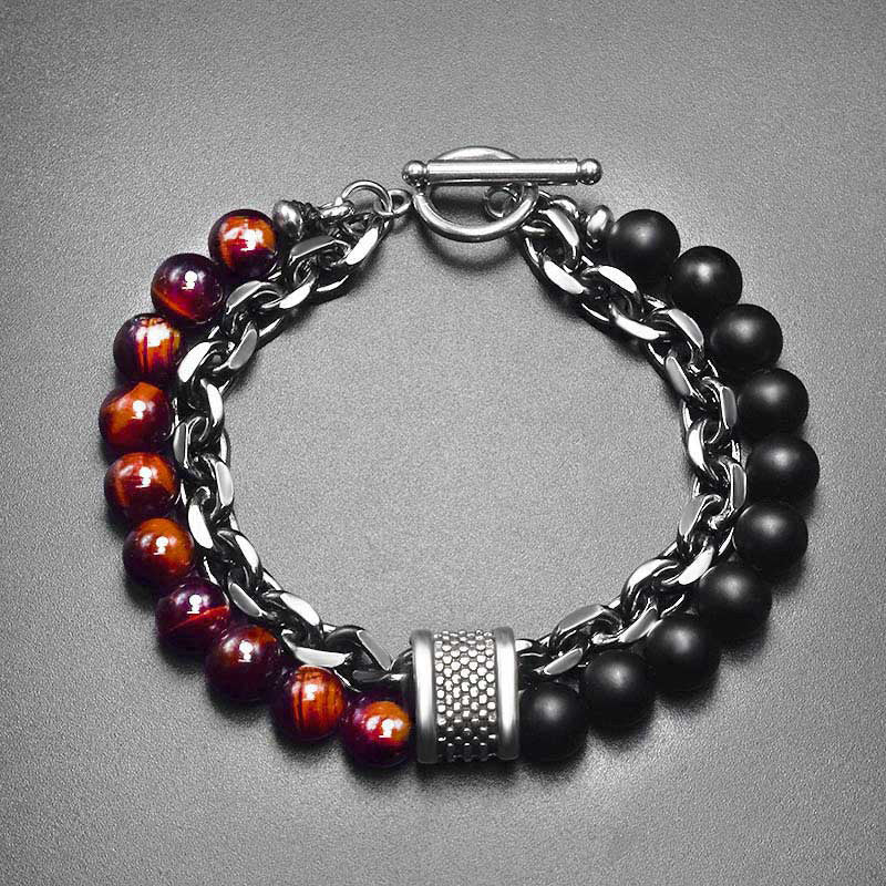 Tiger's Eye Lazurite Lapis Lazuli Bracelet