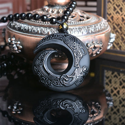 Black Obsidian Ice Obsidian Necklace