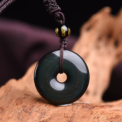 Tibetan Obsidian Necklace