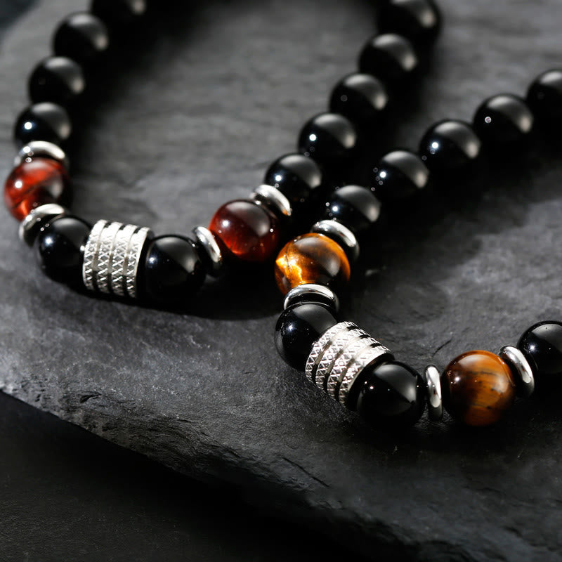 Black Obsidian Tiger's Eye Bracelet