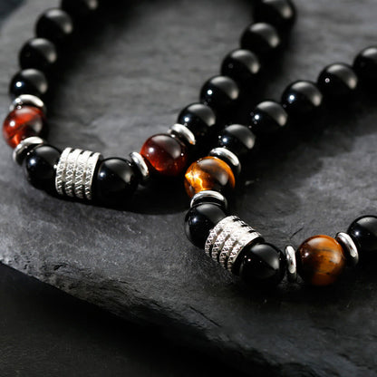Black Obsidian Tiger's Eye Bracelet