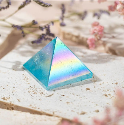 Aura Quartz Pyramid