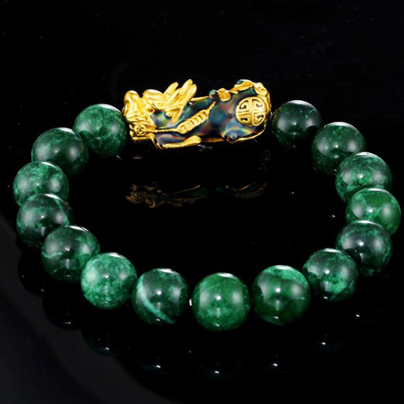 Cyan Jade Pixiu Bracelet