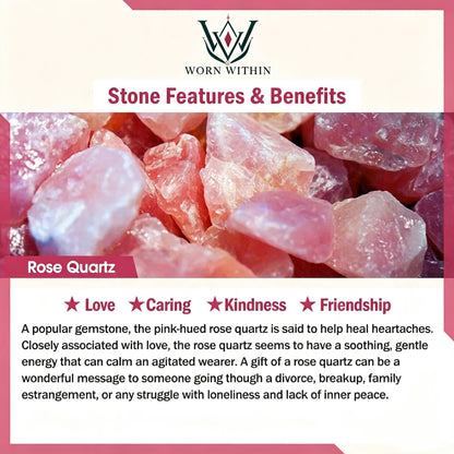 Rose Quartz Green Aventurine Heart Beads Necklace