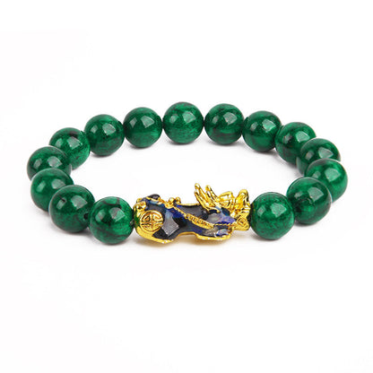 Cyan Jade Pixiu Bracelet