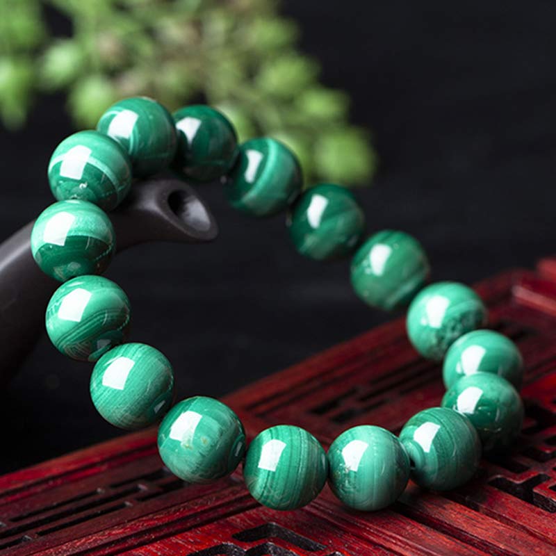 Malachite Bead Bracelet