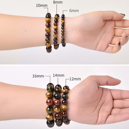 8–16mm Tiger's Eye Bead Bracelet