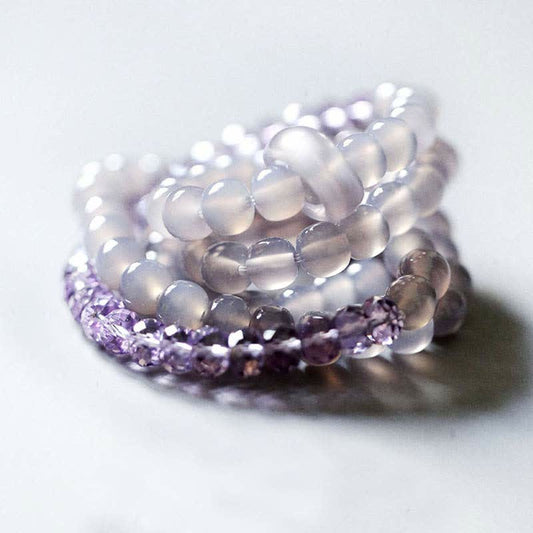 Amethyst Meditation Bead Bracelet by Worn Within