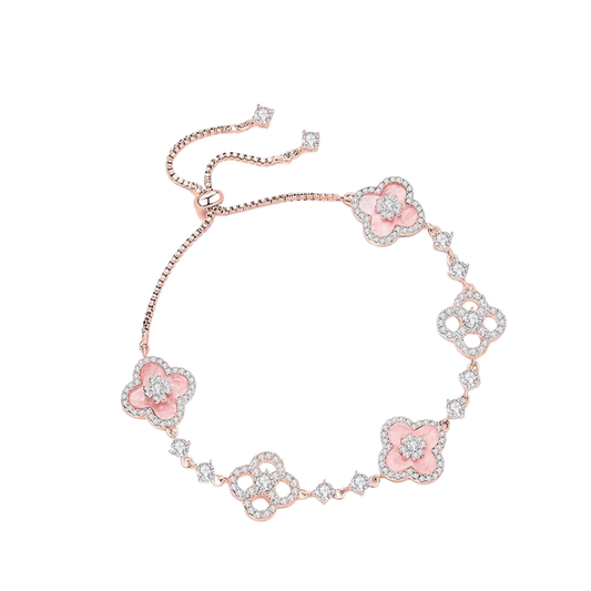 "Sakura Blossom Promise" Jewelry Set | Necklace, Bracelet, Ring, 925 Sterling Silver
