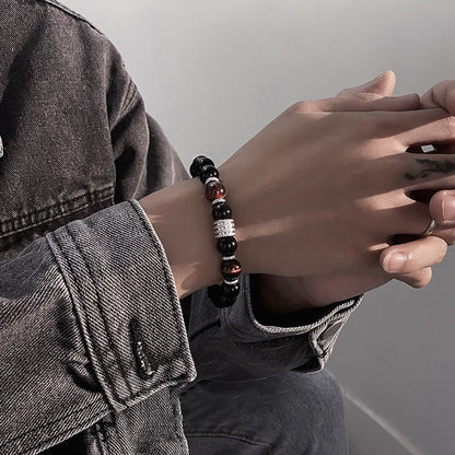 Black Obsidian Tiger's Eye Bracelet