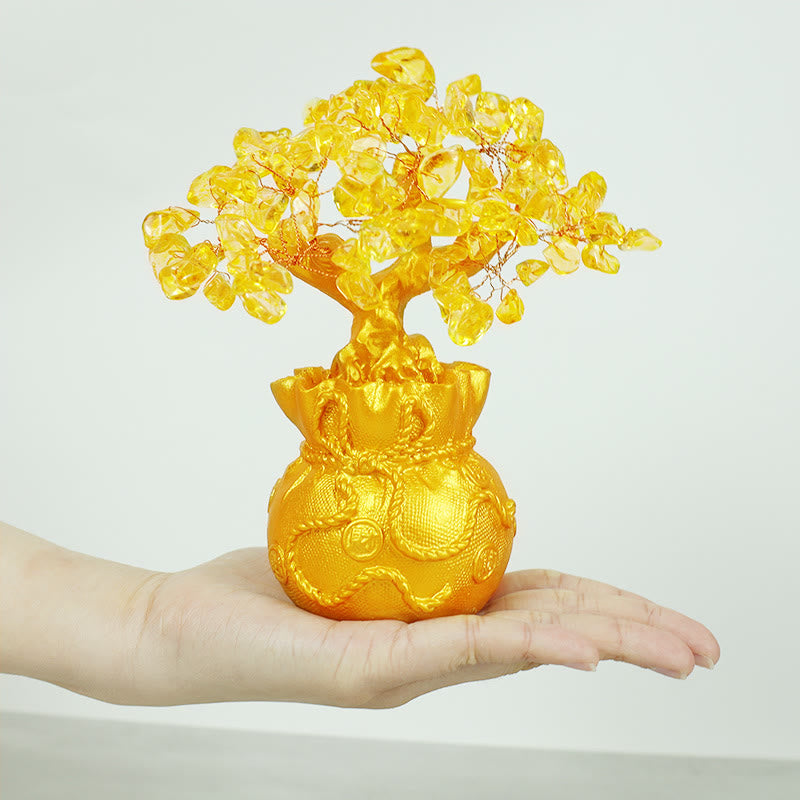Citrine Money Tree Gemstone Decor