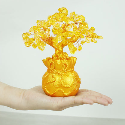 Citrine Money Tree Gemstone Decor