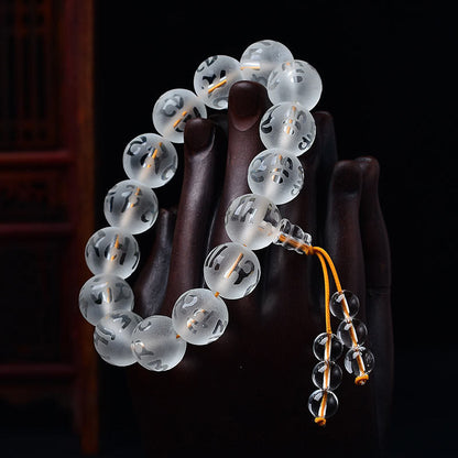 White Crystal Bead Bracelet