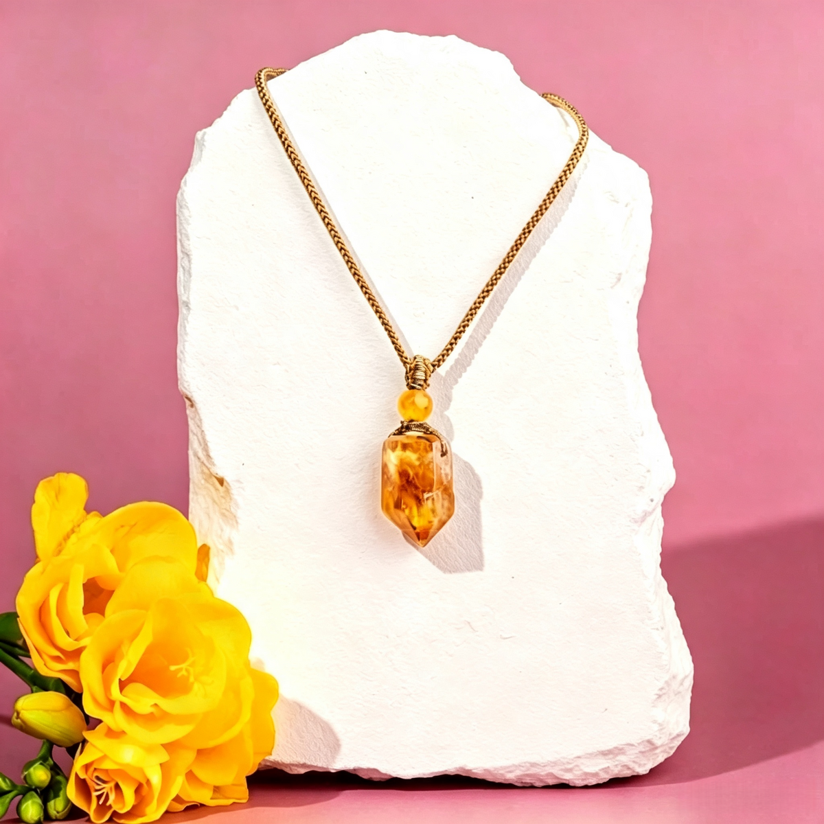 Citrine Pendant Necklace