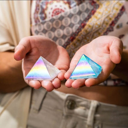 Aura Quartz Pyramid