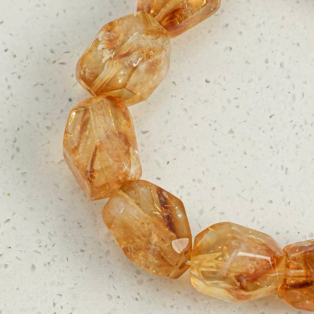 Golden Bloom Citrine & Pearl Bracelet