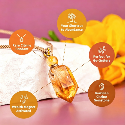 Citrine Pendant Necklace