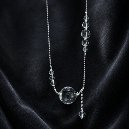 Still Orbit Crystal Necklace